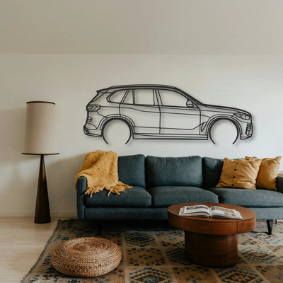 BMW X5 Classic Silhouette Metal Wall Art - Tinvibe