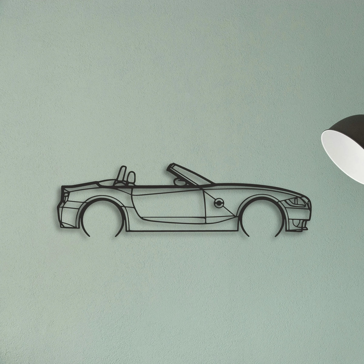 BMW Z4M Roadster Classic Silhouette Metal Wall Art - Tinvibe