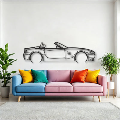 BMW Z4M Roadster Classic Silhouette Metal Wall Art - Tinvibe