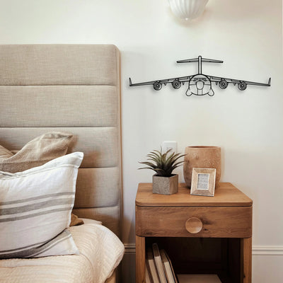 Boeing C17 Classic Aircraft Silhouette Metal Wall Art - Tinvibe