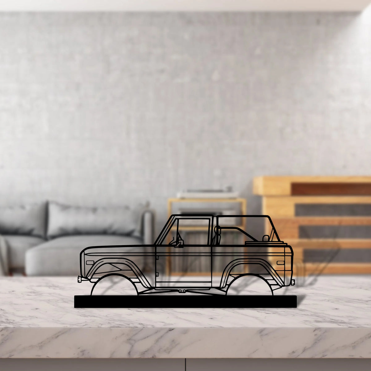 bronco-1971 Silhouette Metal Art Stand - Tinvibe