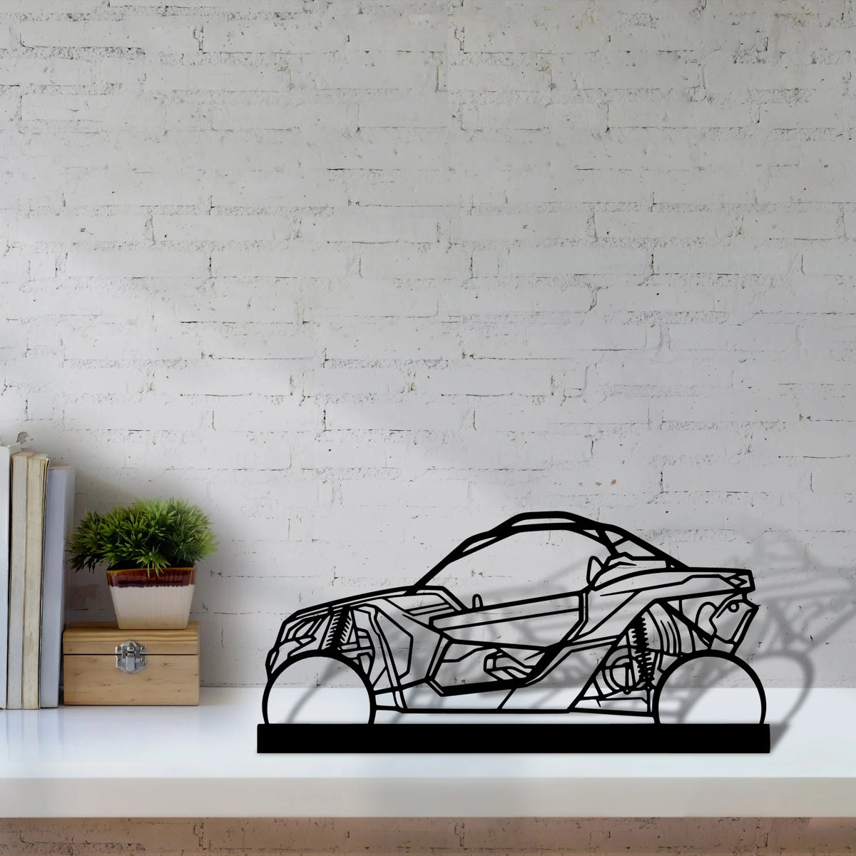 buggy-x3 Silhouette Metal Art Stand - Tinvibe