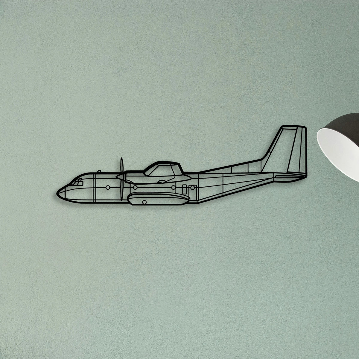 C 160 Classic Aircraft Silhouette Metal Wall Art - Tinvibe