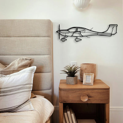 C 165 Classic Aircraft Silhouette Metal Wall Art - Tinvibe