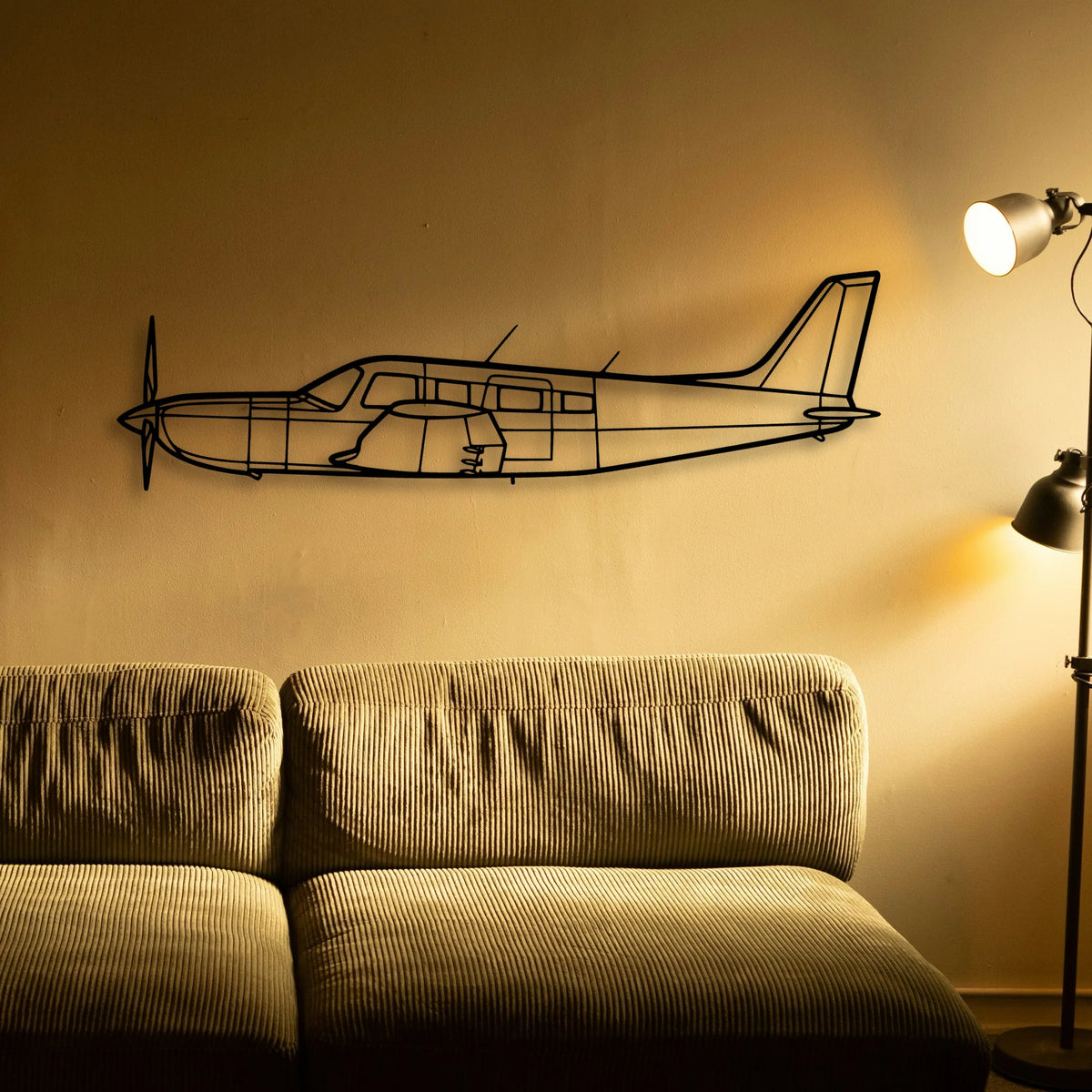 C 5 Galaxy 2 Classic Aircraft Silhouette Metal Wall Art - Tinvibe