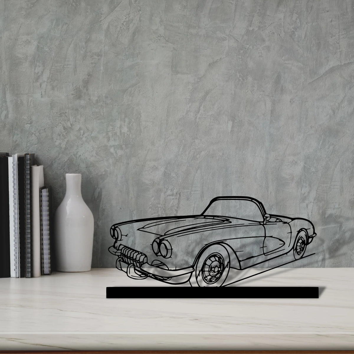 c1-1960 Silhouette Metal Art Stand - Tinvibe
