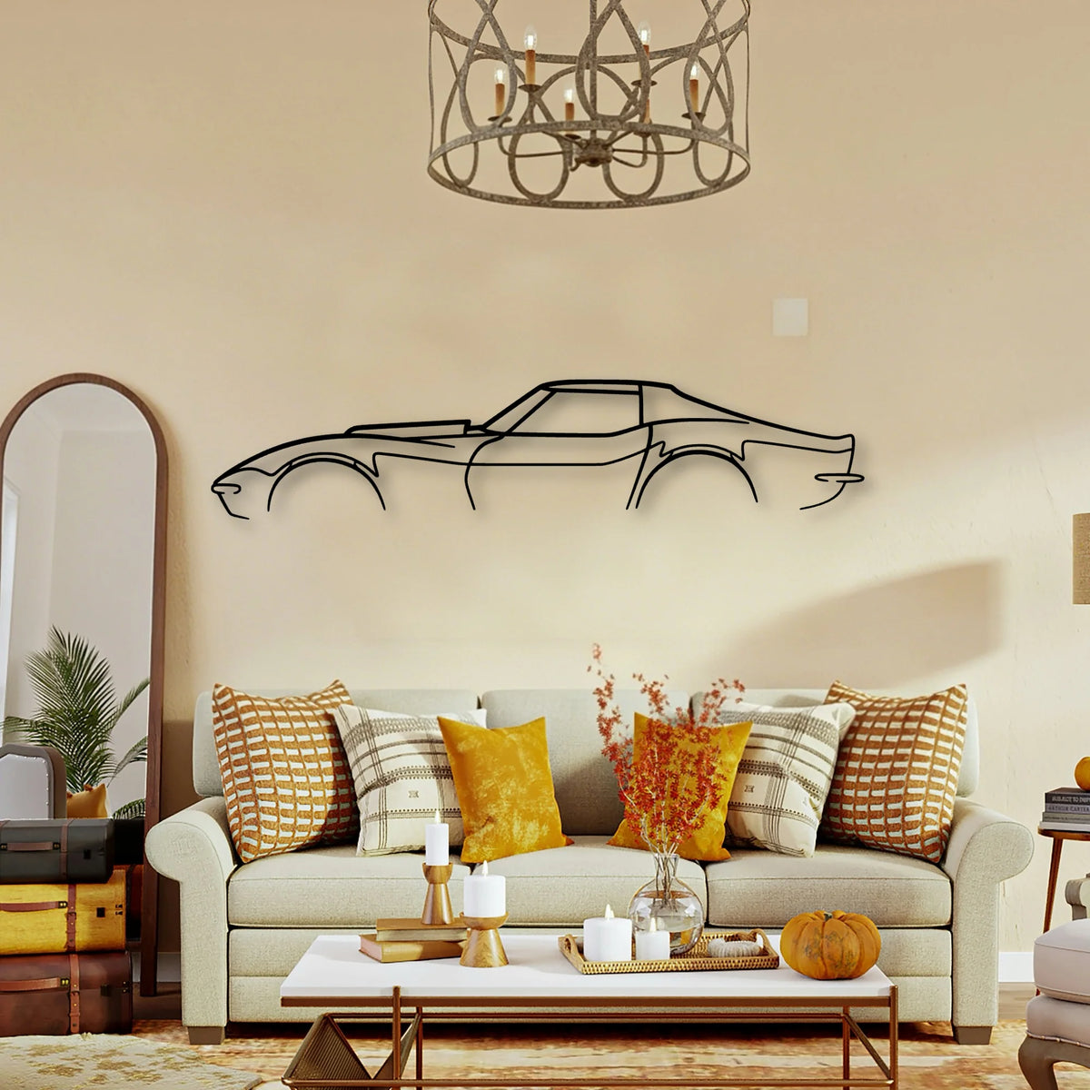 C3 L88 Classic Silhouette Metal Wall Art - Tinvibe