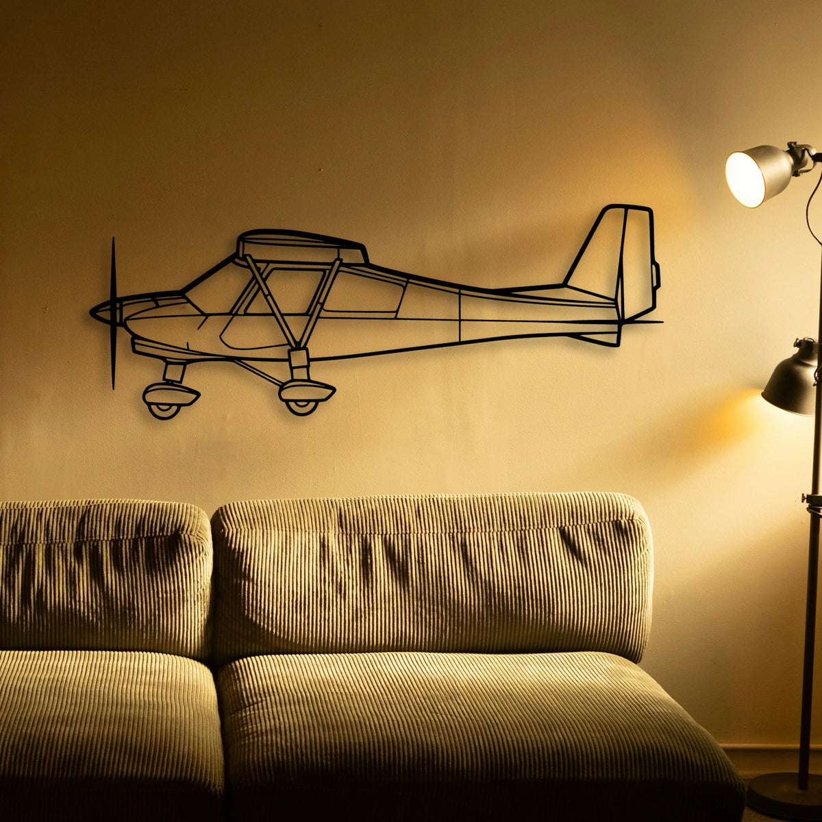 C42B 2 Classic Aircraft Silhouette Metal Wall Art - Tinvibe