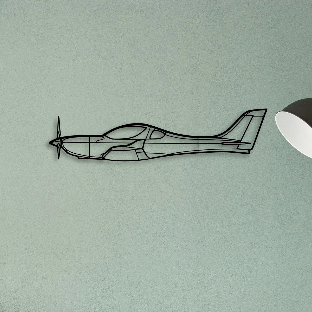 C42B 3 Classic Aircraft Silhouette Metal Wall Art - Tinvibe