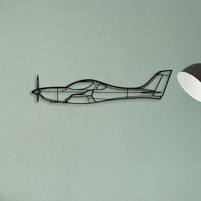 C42B 3 Classic Aircraft Silhouette Metal Wall Art - Tinvibe