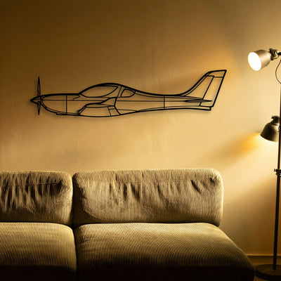 C42B 3 Classic Aircraft Silhouette Metal Wall Art - Tinvibe