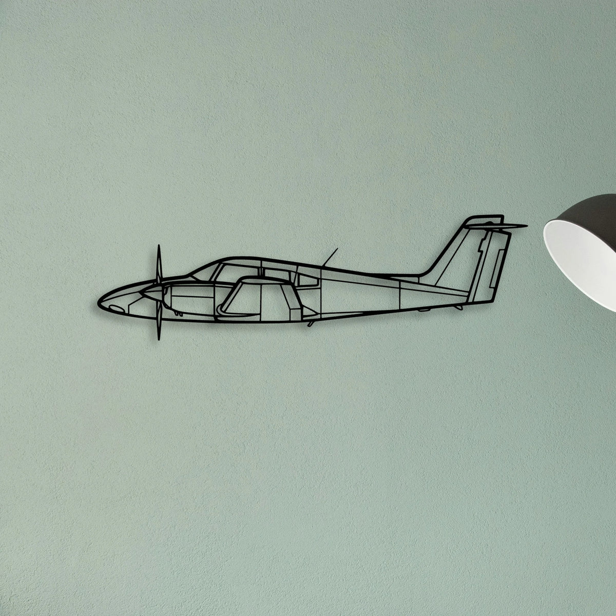 C45 H Expeditor Classic Aircraft Silhouette Metal Wall Art - Tinvibe