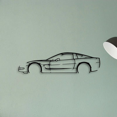 C5 Classic Silhouette Metal Wall Art - Tinvibe