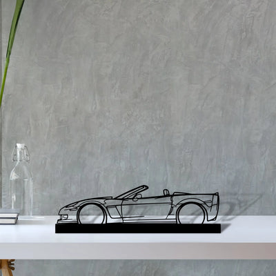 c6-cabrio Silhouette Metal Art Stand - Tinvibe