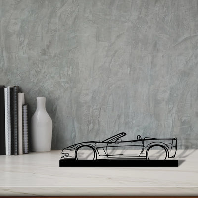 c6-cabrio Silhouette Metal Art Stand - Tinvibe