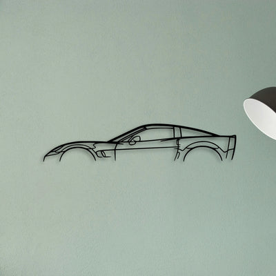 C6 ZR1 Classic Silhouette Metal Wall Art - Tinvibe