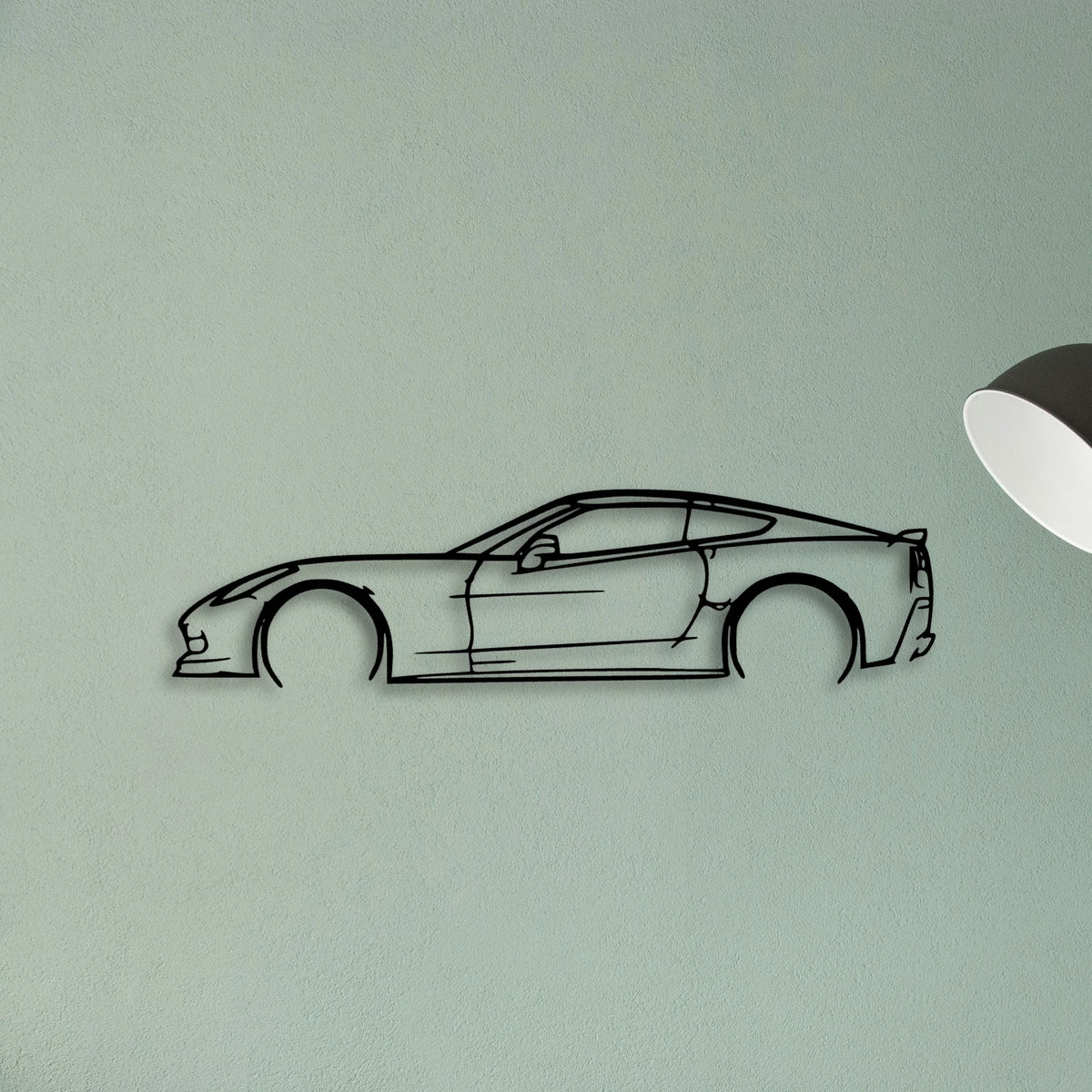 C7 Classic Silhouette Metal Wall Art - Tinvibe