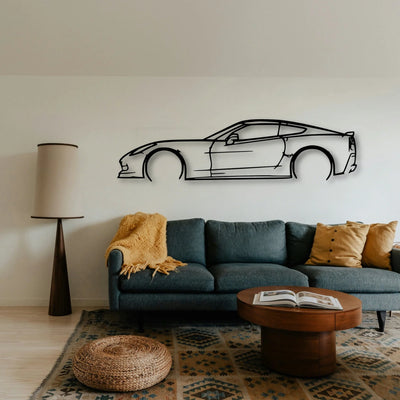 C7 Classic Silhouette Metal Wall Art - Tinvibe