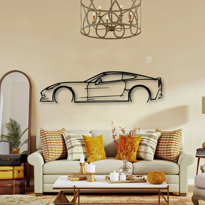 C7 Classic Silhouette Metal Wall Art - Tinvibe
