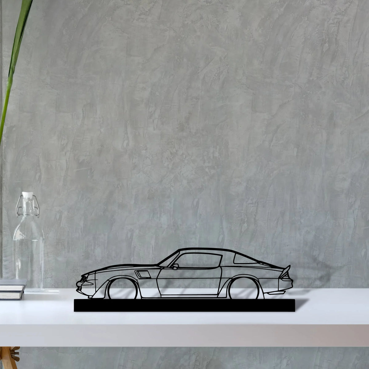 camaro-z28-1980 Silhouette Metal Art Stand - Tinvibe