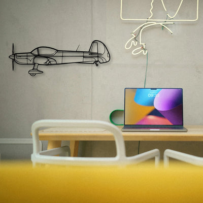 Cap 10 2006 Classic Aircraft Silhouette Metal Wall Art - Tinvibe