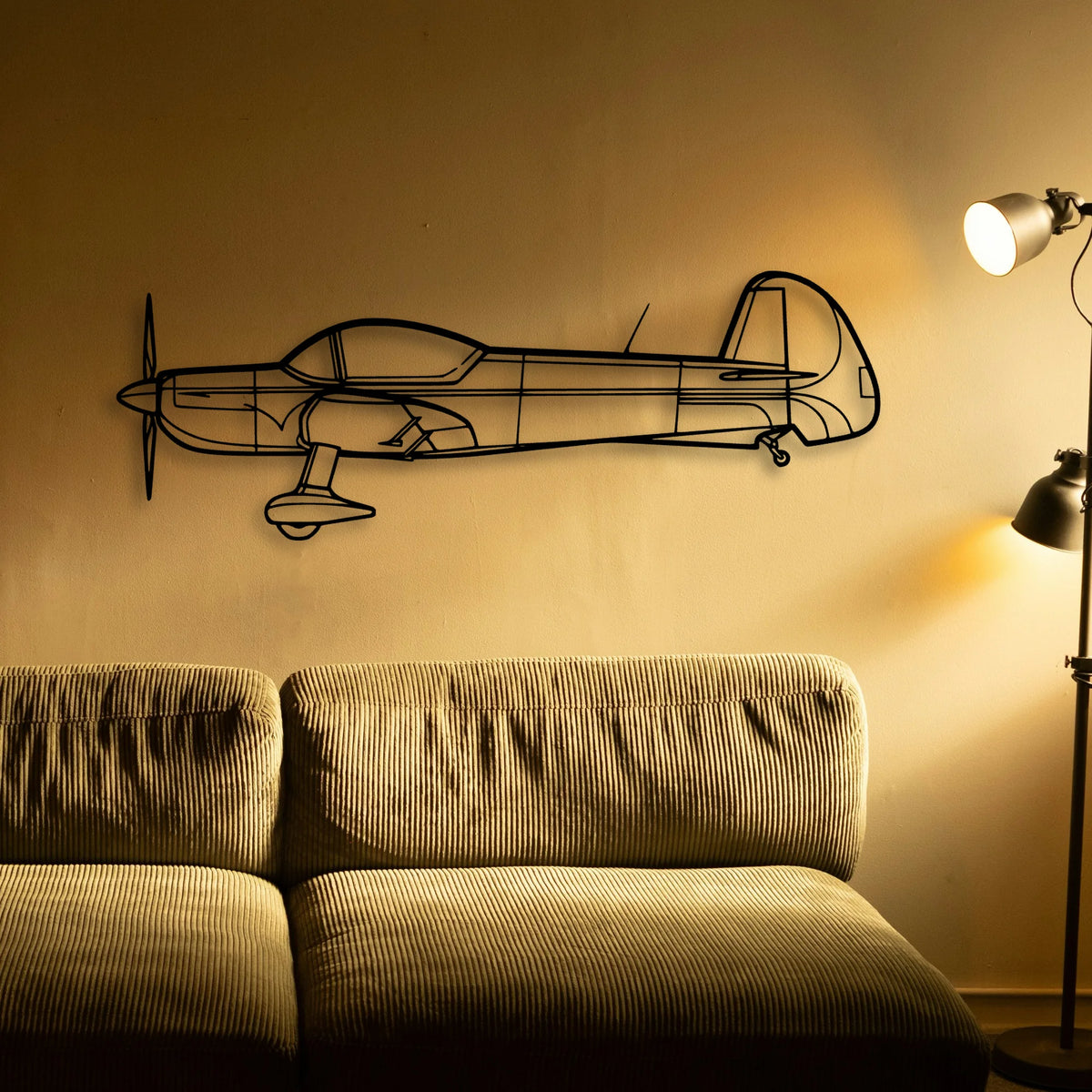 Cap 10 2006 Classic Aircraft Silhouette Metal Wall Art - Tinvibe
