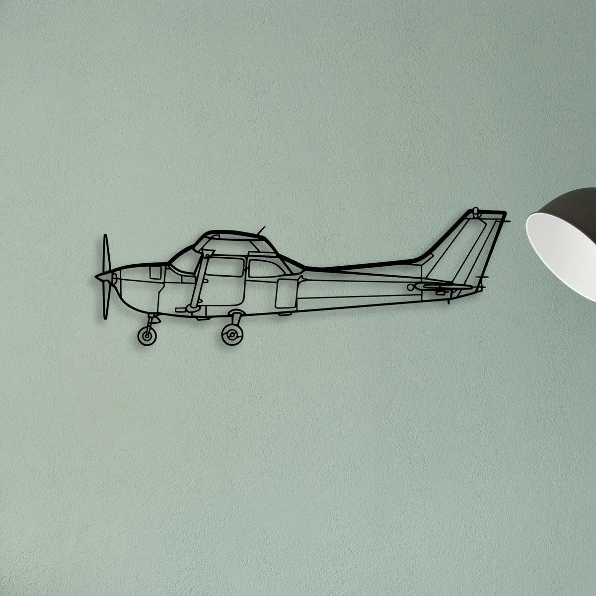 Cesna 172 Classic Aircraft Silhouette Metal Wall Art - Tinvibe