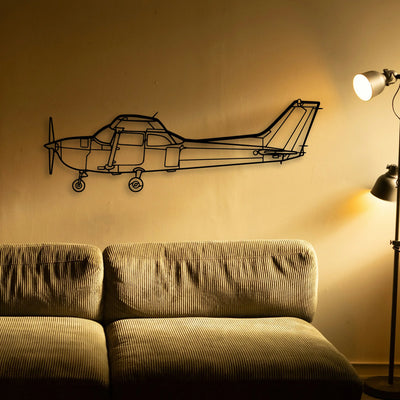 Cesna 172 Classic Aircraft Silhouette Metal Wall Art - Tinvibe