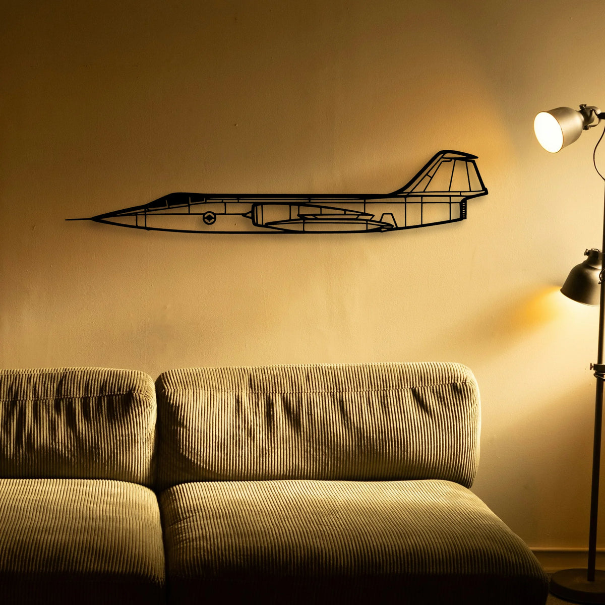 Cf 104 Classic Aircraft Silhouette Metal Wall Art - Tinvibe