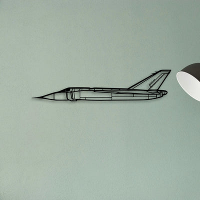 Cf 105 Arrow 3 Classic Aircraft Silhouette Metal Wall Art - Tinvibe