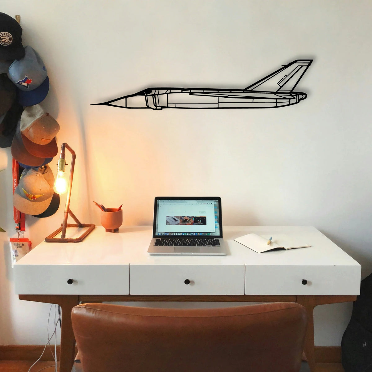 Cf 105 Arrow 3 Classic Aircraft Silhouette Metal Wall Art - Tinvibe