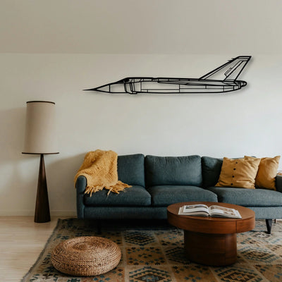 Cf 105 Arrow 3 Classic Aircraft Silhouette Metal Wall Art - Tinvibe