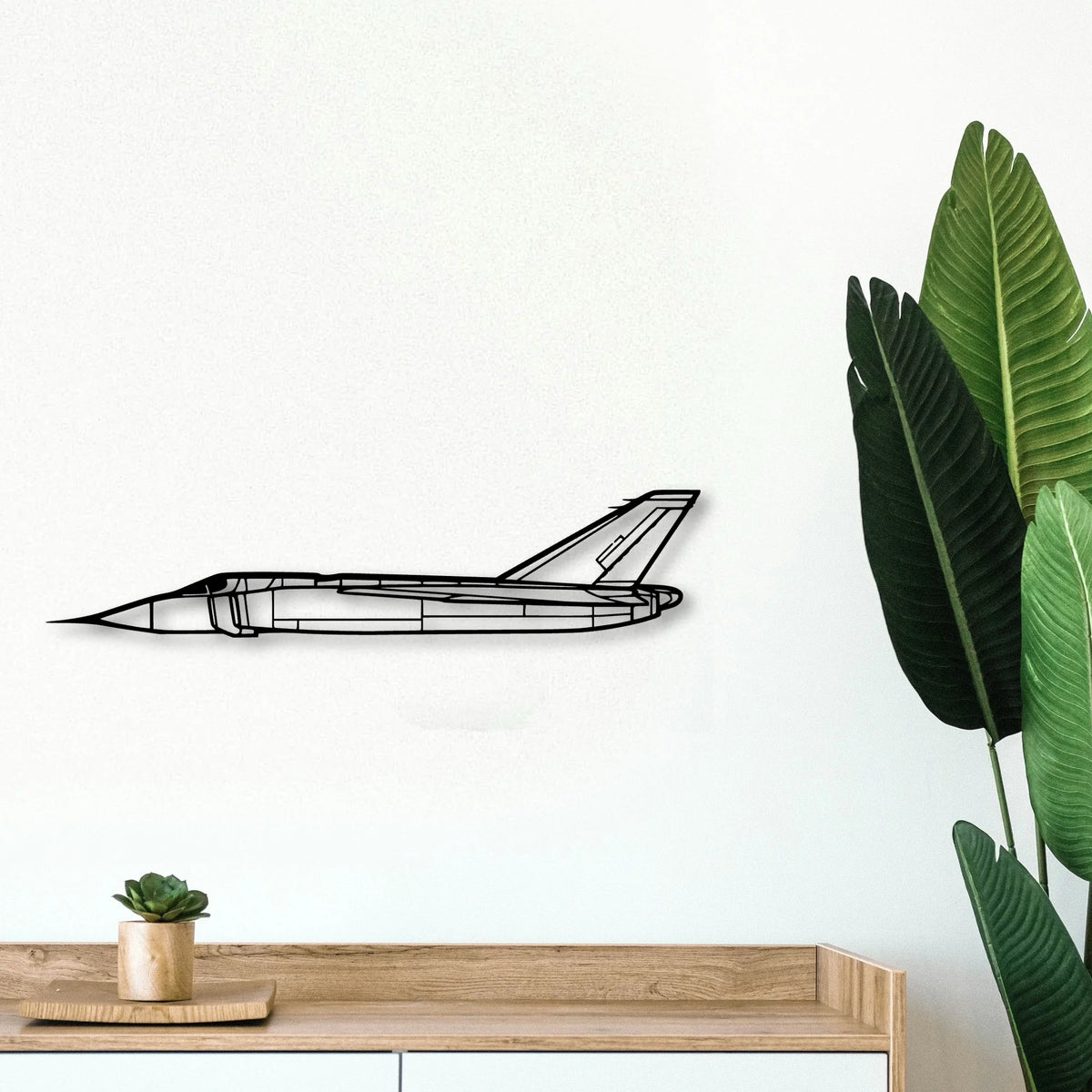 Cf 105 Arrow 3 Classic Aircraft Silhouette Metal Wall Art - Tinvibe