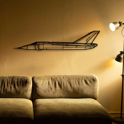 Cf 105 Arrow 3 Classic Aircraft Silhouette Metal Wall Art - Tinvibe