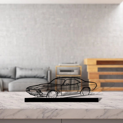 challenger-1972 Silhouette Metal Art Stand - Tinvibe