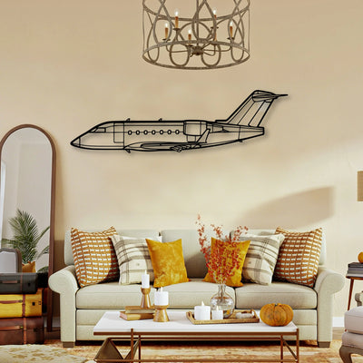 Challenger 604 Classic Aircraft Silhouette Metal Wall Art - Tinvibe