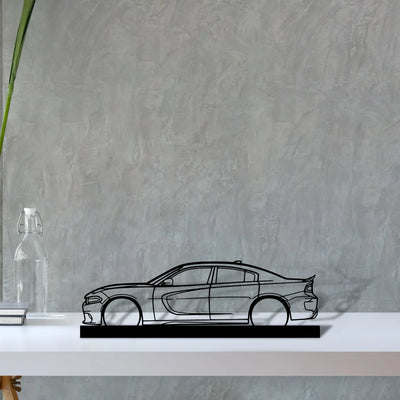 charger-2017-srt Silhouette Metal Art Stand - Tinvibe