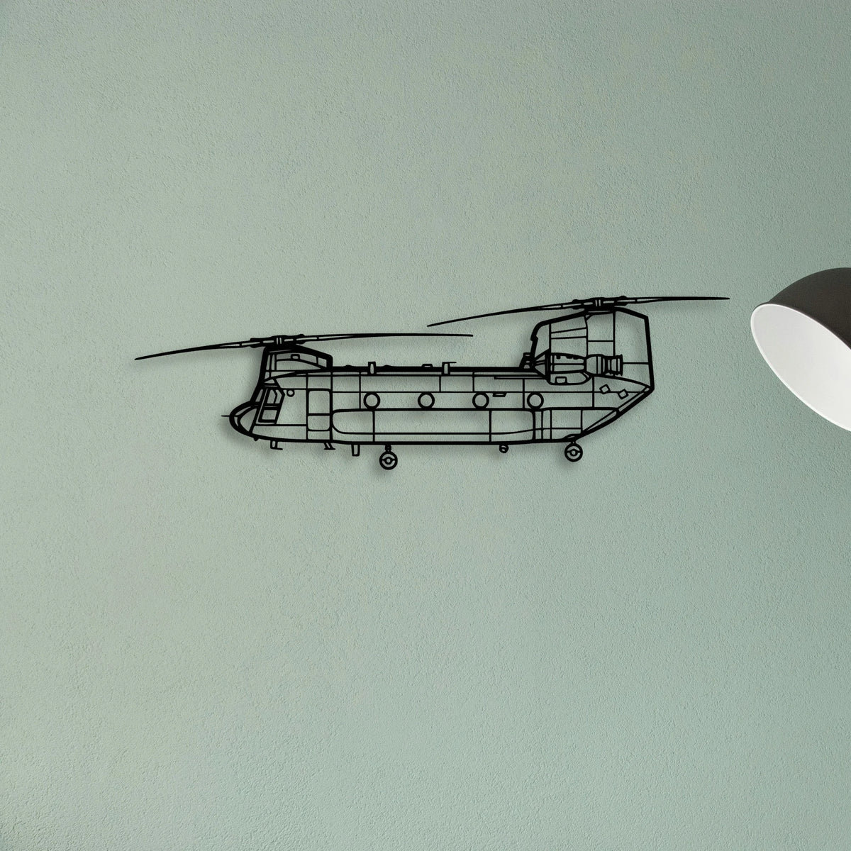 Chinook Ch 47 Classic Aircraft Silhouette Metal Wall Art - Tinvibe
