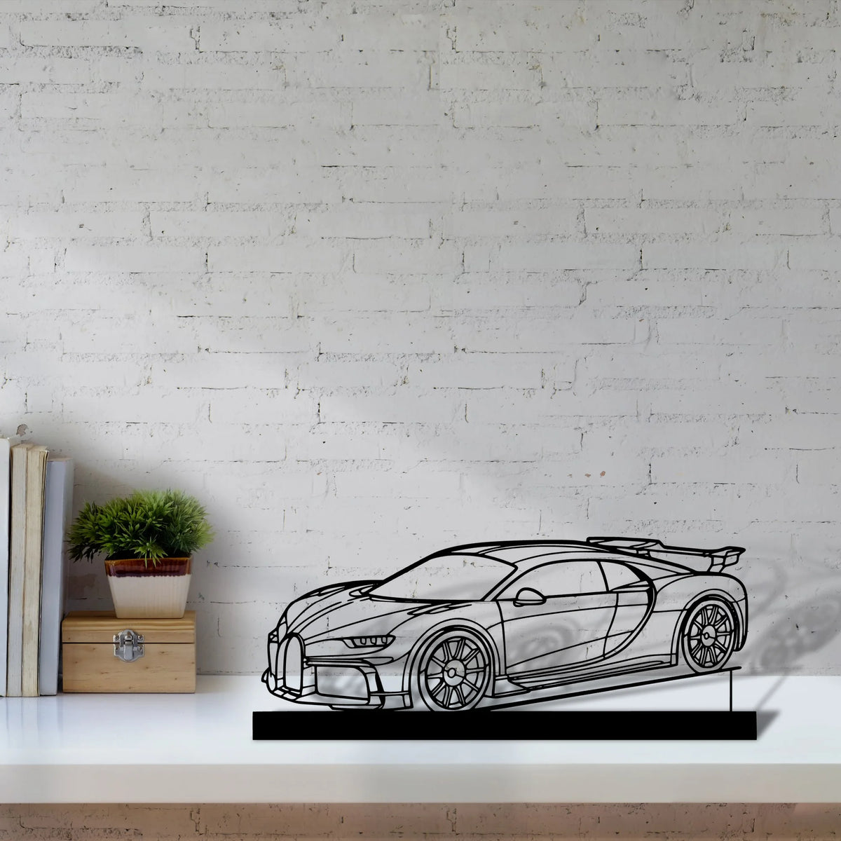 chiron-pur-sport-2021 Silhouette Metal Art Stand - Tinvibe