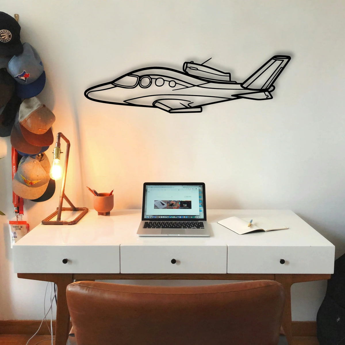 Cirrus SF30 Classic Aircraft Silhouette Metal Wall Art - Tinvibe