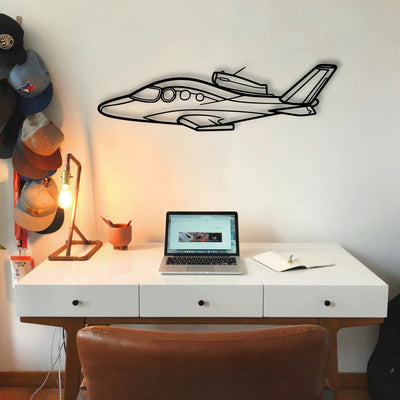 Cirrus SF30 Classic Aircraft Silhouette Metal Wall Art - Tinvibe