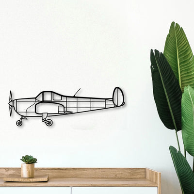 Citation Xls 2 Classic Aircraft Silhouette Metal Wall Art - Tinvibe