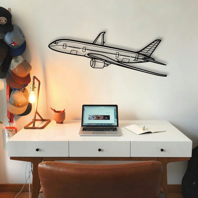 CJ3 4 Classic Aircraft Silhouette Metal Wall Art - Tinvibe
