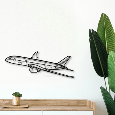 CJ3 4 Classic Aircraft Silhouette Metal Wall Art - Tinvibe