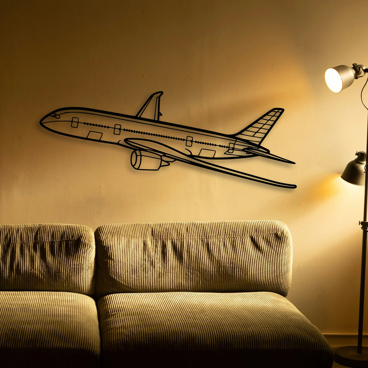 CJ3 4 Classic Aircraft Silhouette Metal Wall Art - Tinvibe