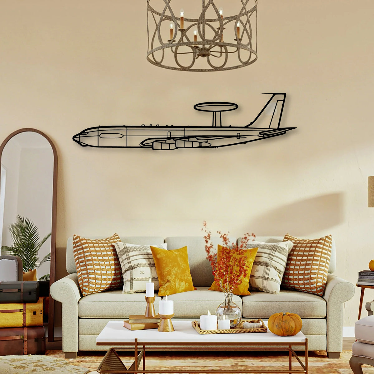 Columbia 350 Classic Aircraft Silhouette Metal Wall Art - Tinvibe