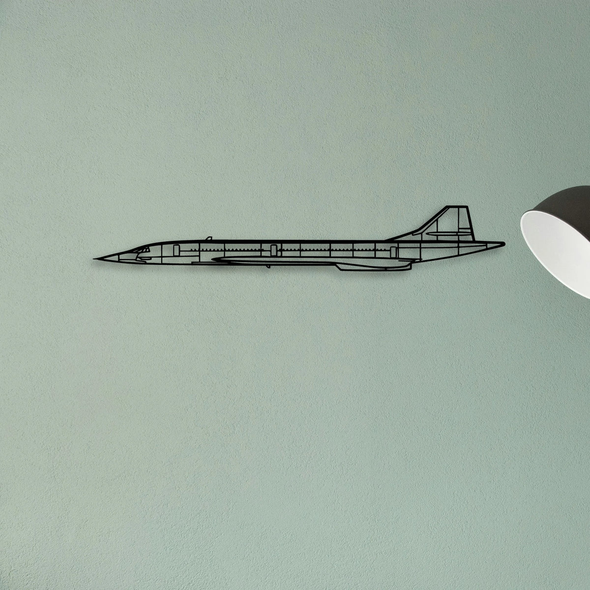 Concorde Classic Aircraft Silhouette Metal Wall Art - Tinvibe