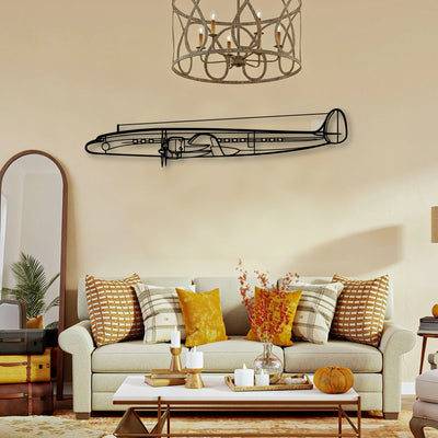Constellation Classic Aircraft Silhouette Metal Wall Art - Tinvibe