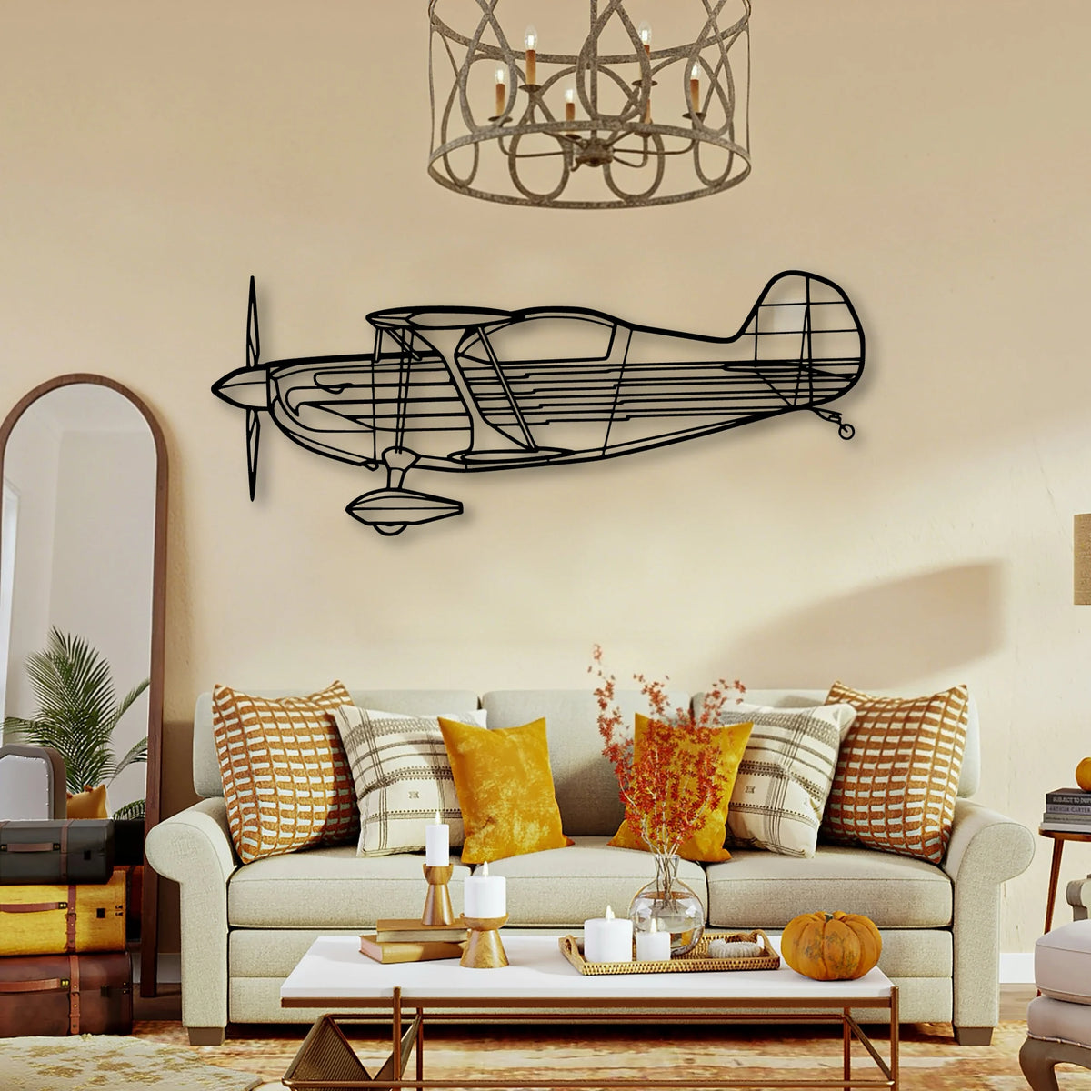 Dhc 6 Twin Otter Classic Aircraft Silhouette Metal Wall Art - Tinvibe