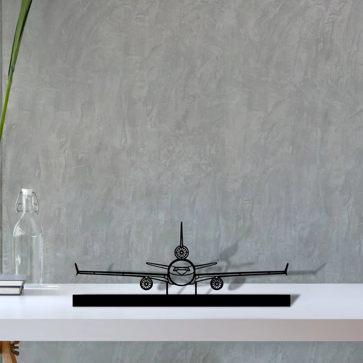 douglas-md-11-front-missiles Silhouette Metal Art Stand - Tinvibe